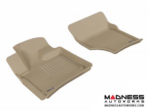 Audi Q7 Floor Mats (Set of 2) - Front - Tan by 3D MAXpider (2007-2015)